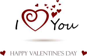 Happy Valentine's Day Logo Vector