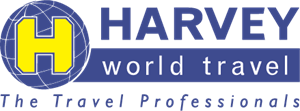 Harvey World Travel Logo Vector