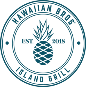 Hawaiian Bros Island Grill Badge Logo PNG Vector
