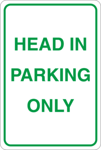 Head in parking only Logo PNG Vector