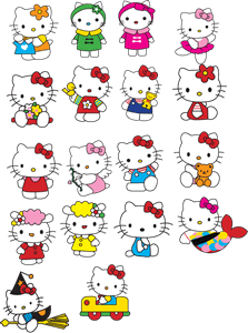 Hello Kitty Logo Vector