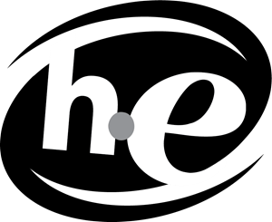 High Efficiency (HE) Logo Vector