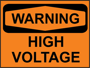 HIGH VOLTAGE WARNING SIGN Logo PNG Vector