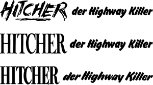 Hitcher - der Highway Killer Logo Vector