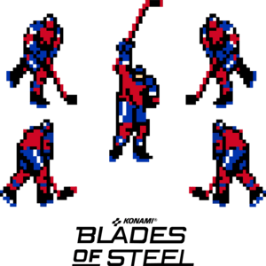 hockey players - blades of steel Logo PNG Vector
