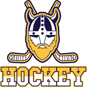 Hockey with a viking Logo Vector