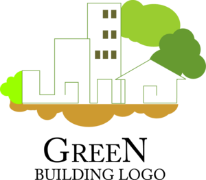 Home Construction Building Green Logo PNG Vector