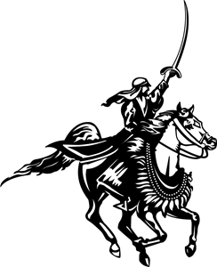 Horse Rider Logo PNG Vector