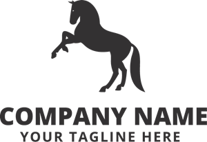 Horse Shape Logo PNG Vector