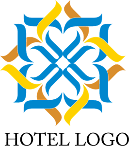 Hotel Floral Design Logo PNG Vector