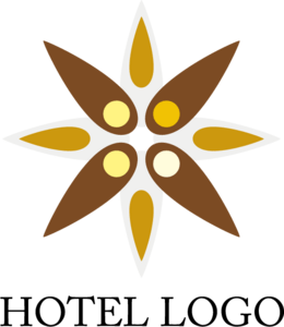 Hotel Flower Logo PNG Vector