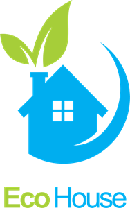 House ecology green leaf Logo PNG Vector