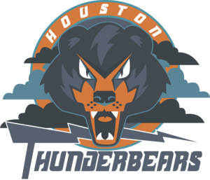 Houston Thunderbears Logo PNG Vector