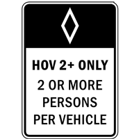 HOV 2+ Logo Vector