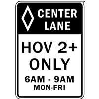 HOV CENTER LANE Logo PNG Vector