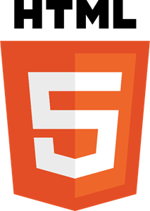 HTML5 with wordmark color Logo Vector