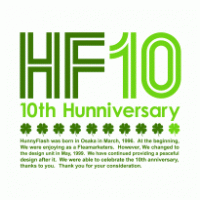 HunnyFlash 10th Hunnivesary Logo PNG Vector