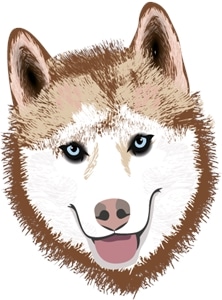 husky Logo PNG Vector