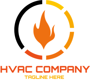 HVAC FIRE COMPANY Logo PNG Vector