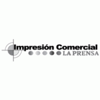 Impresion Comercial LA PRENSA gris Logo Vector