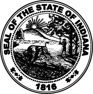 Indiana State Seal Logo Vector