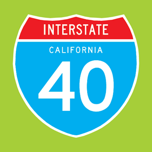 Interstate 40 Logo PNG Vector