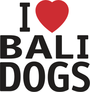 I Love Bali Dogs Logo PNG Vector