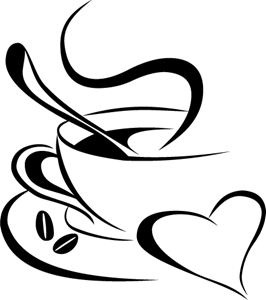 I Love Coffee Logo PNG Vector