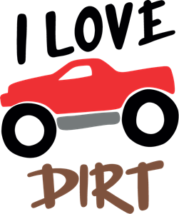I LOVE DIRT CAR Logo PNG Vector