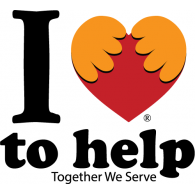 I Love to help Logo PNG Vector