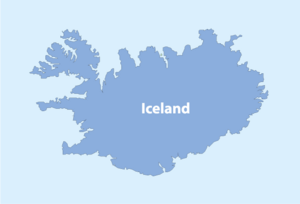 ICELAND MAP Logo PNG Vector