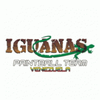 Iguanas Paintball Team Logo Vector