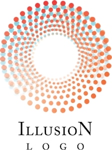 Illusion Circle Logo Vector