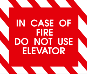IN CASE OF FIRE DO NOT USE Logo PNG Vector