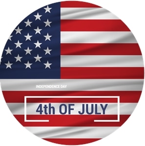 Independence day 4th of July Logo PNG Vector
