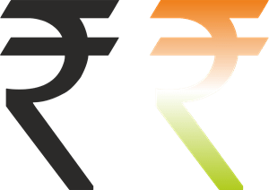 Indian Rupee Logo PNG Vector