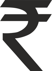 Indian Rupee Logo PNG Vector