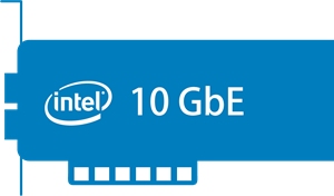Intel 10 GbE Logo PNG Vector
