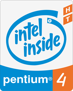 Intel Pentium 4 HT Logo PNG Vector