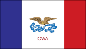 Iowa Flag Logo PNG Vector