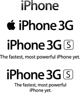 iPhone 3G S Logo PNG Vector