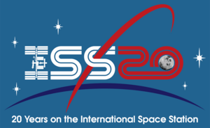 ISS-20 Years of Life on the Space Station Logo PNG Vector