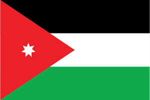 Jordan Flag Logo Vector