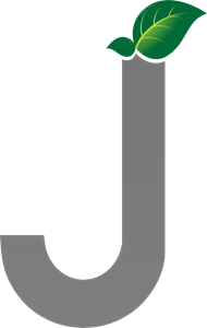 J Leaf Letter Logo Vector