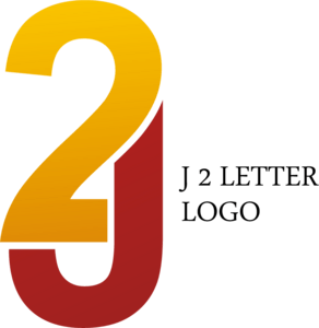J2 Letter Logo PNG Vector
