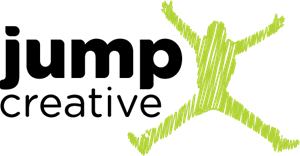 Jump Creative Logo Vector