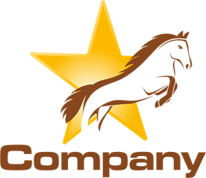 Jumping Horse Logo PNG Vector