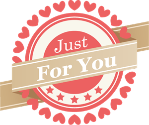 Just For You (Valentine's Day) Logo PNG Vector