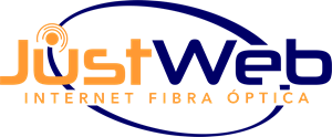 JUSTWEB Internet Fibra Óptica Logo Vector