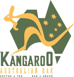 Kangaroo Australian Bar Logo Vector